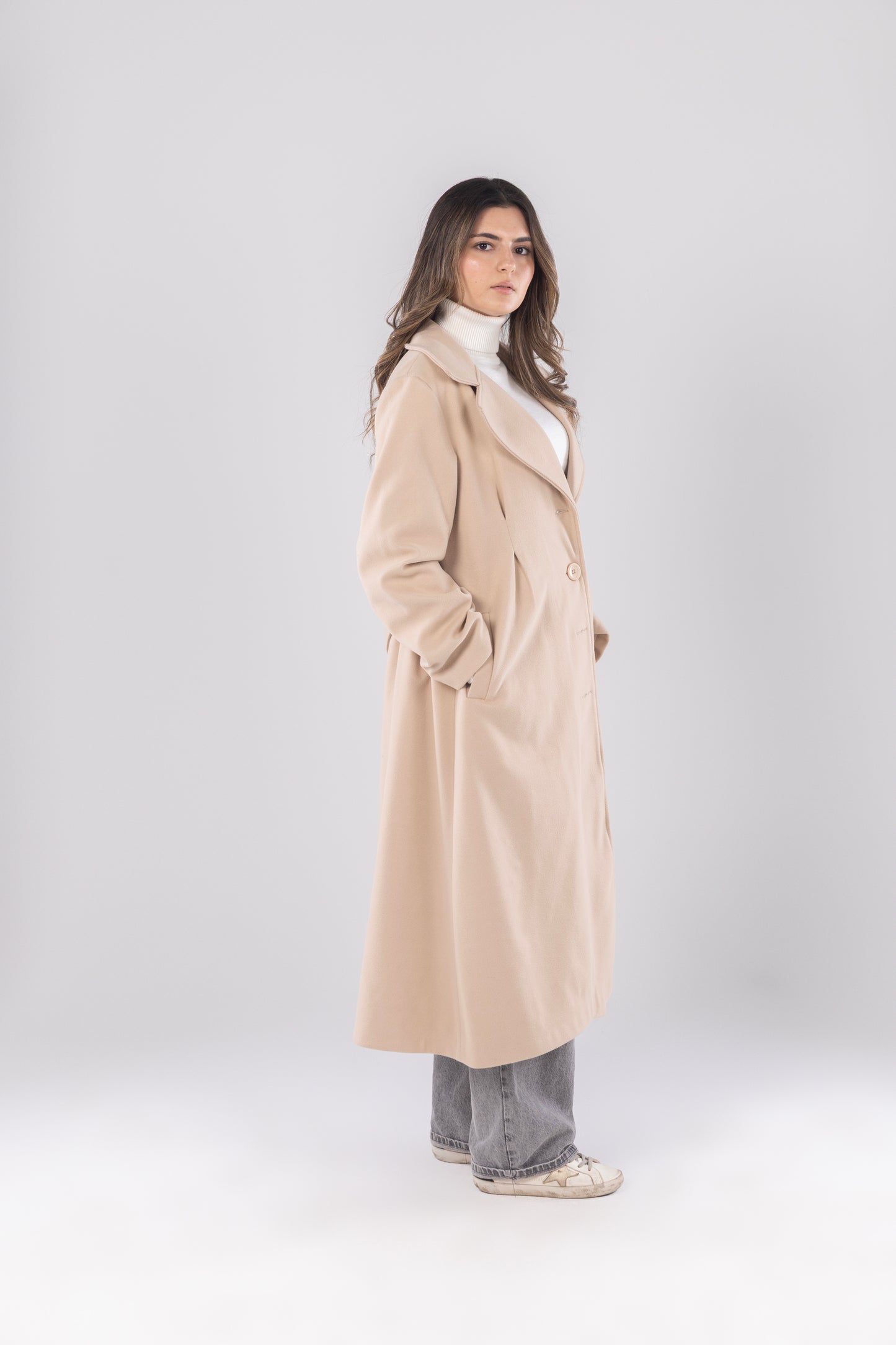 Beige Heritage Overcoat