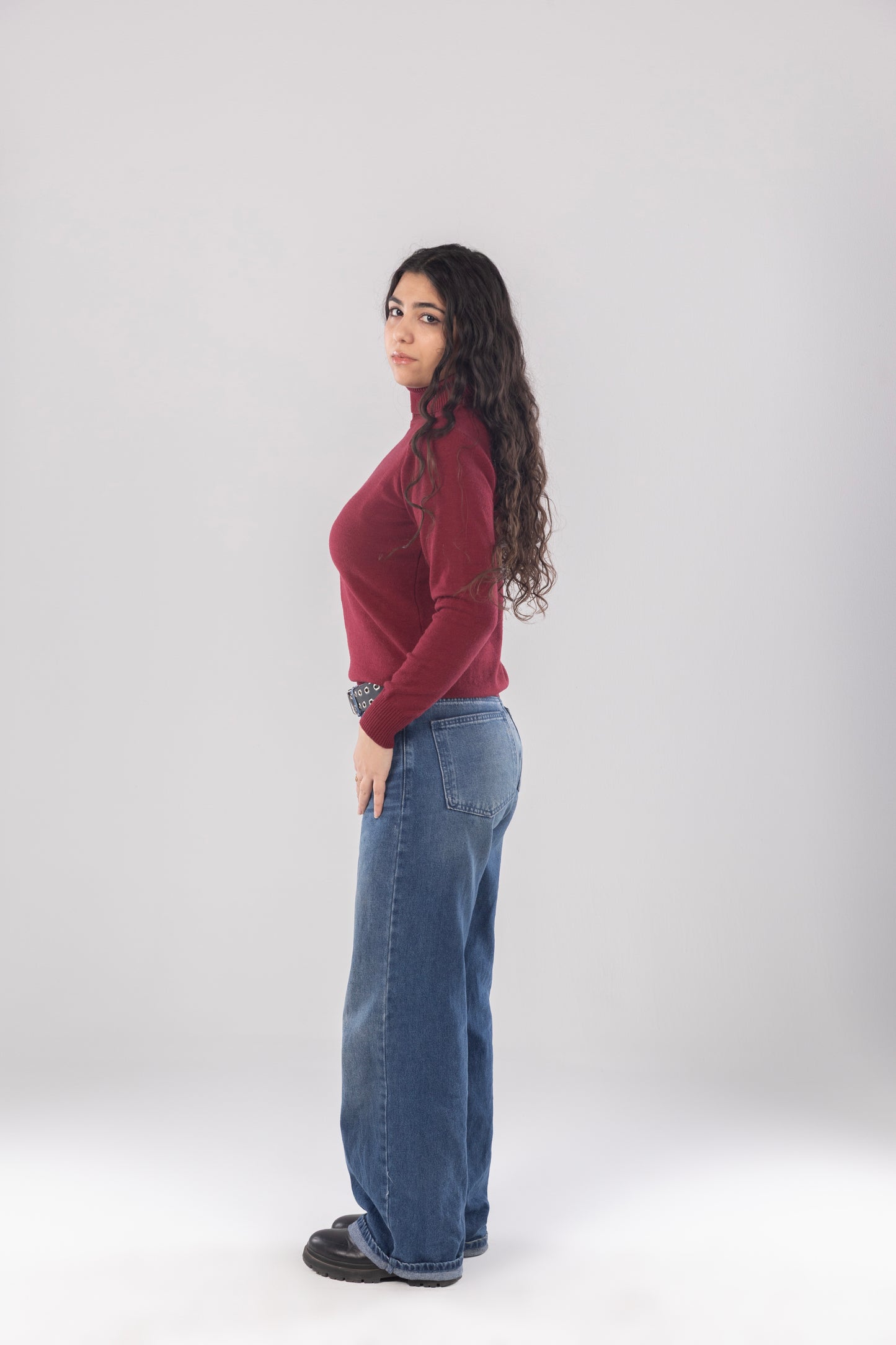 Burgundy Turtleneck
