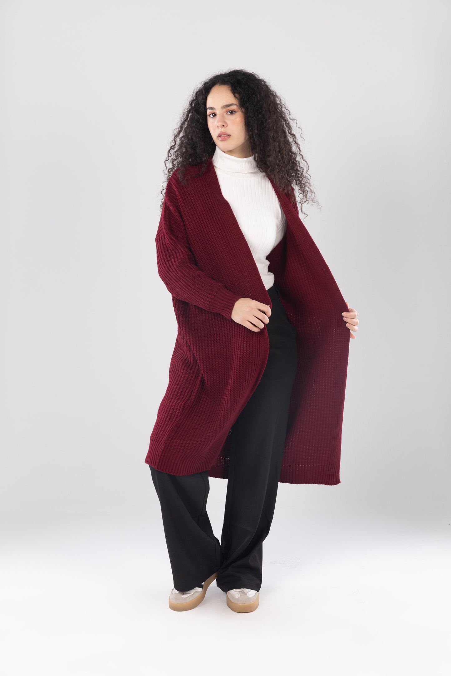 Long Bordeaux Doux Knit