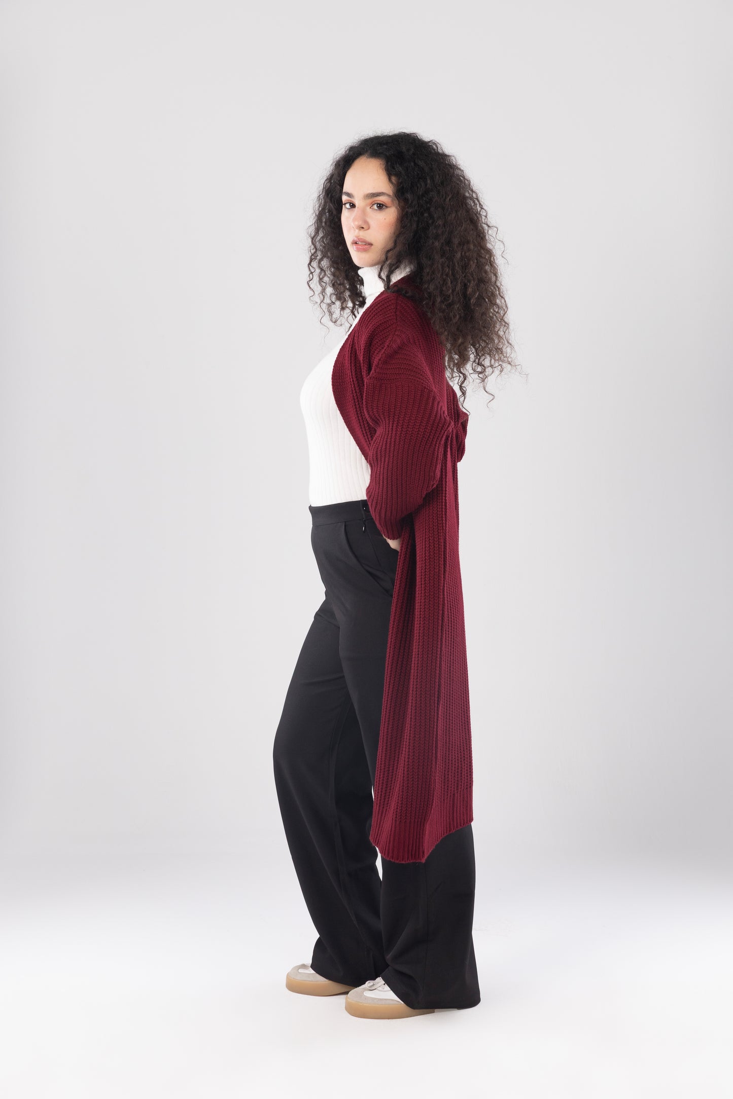 Long Bordeaux Doux Knit
