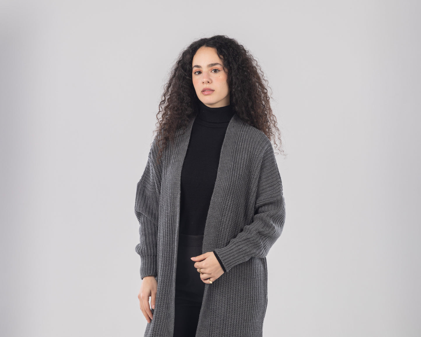 Long Grey Doux Knit