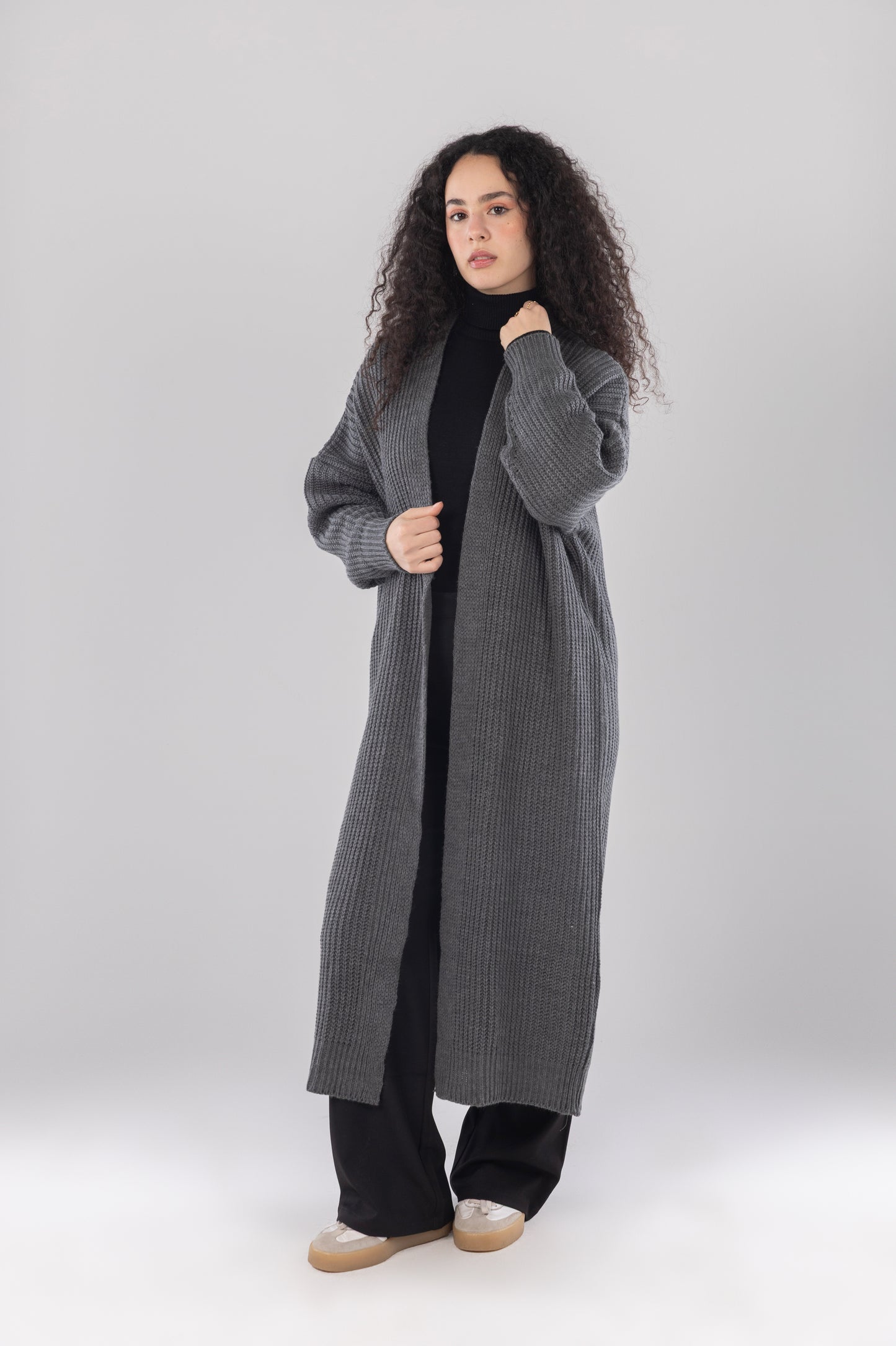 Long Grey Doux Knit