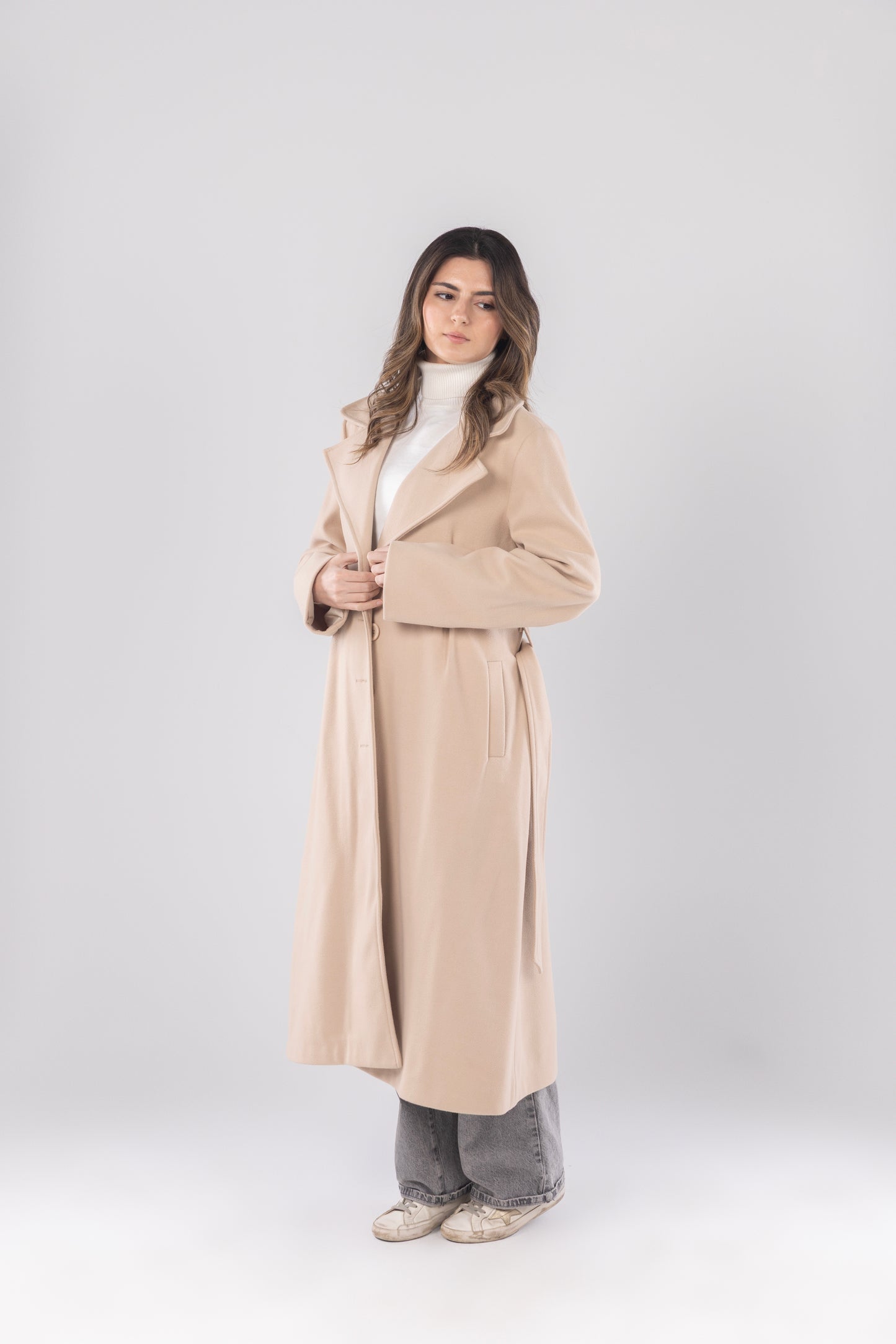 Beige Heritage Overcoat