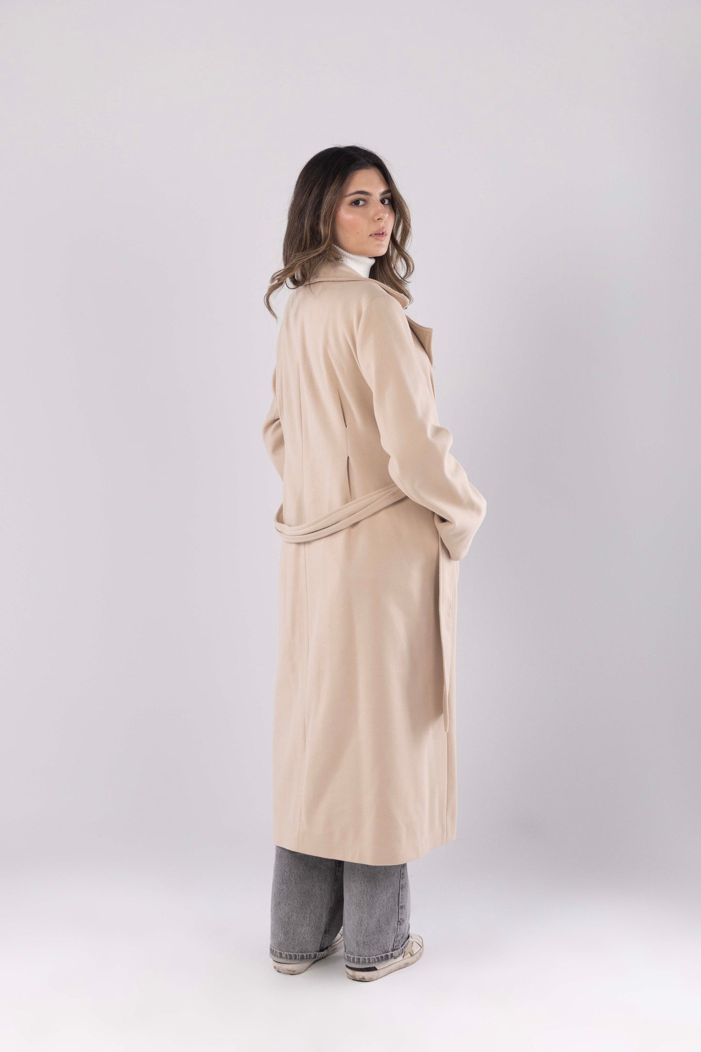 Beige Heritage Overcoat